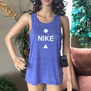 Brand New Nike Dri-Fit Running Blue Tank Top